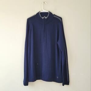 Smartwool Men's Merino Wool 1/4 Zip Pullover Navy